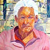 2025 Schilder in Rodhos Olie op doek 55x65