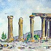 2025 Tempel in Korinthe snelschets