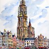 Antwerpen Kathedraal (vanaf terras Den Engel)