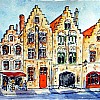 Huisjes op Jan Van Eyckplein (Brugge)