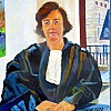 2024 In de rechtbank OLie op doek 50x70