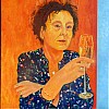 2025 Prosecco drinkster Olie op doek 50x60