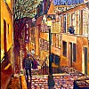2026 Nocturne in Montmartre Olie op doek 40x50